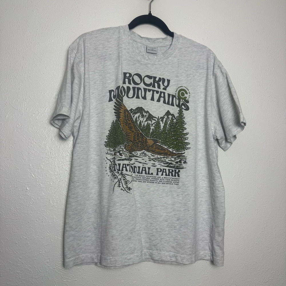 Cotton On Rocky Mountains National Park Eagle Graphic T-shirt‎ - Picture 5 of 7